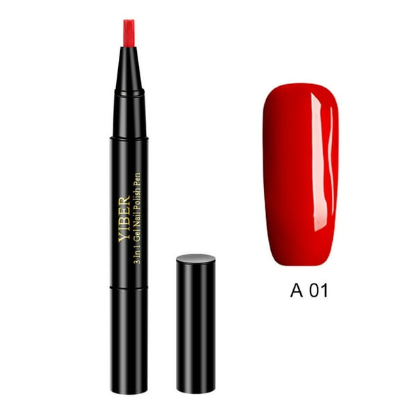 Bagmrteho Gel Nail Polish Brush Pen No Need Base Top Coat Nail Color Swatches Clear Gel Top Coat Nail Stuff for Acrylic Nails Gel for Nails Impress on Nails Medium Length Lids by Design Gel Polish