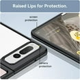 thumbnail image 4 of for Google Pixel Fold Clear Case, Transparent Pixel Fold Back Cover TPU + PC Shockproof Drop Protection Slim Phone Case for Google Pixel Fold 2023 - Black, 4 of 14