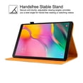 thumbnail image 6 of GSFY Case for Galaxy Tab A 10.1 inch 2019, PU Leather Wallet Stand Protective Shell with Stylus Holder for Samsung Galaxy Tab A 10.1 2019 Tablet SM-T510/T515/T517, Orange Blocks, 6 of 7