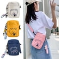 thumbnail image 6 of Ladies Small Canvas Shoulder Bags Phone Bag Handbags Purse PINK, 6 of 8