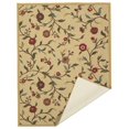 thumbnail image 3 of Ottomanson Ottohome Collection Non-Slip Rubberback Floral Leaves Design Indoor Rug, 3 of 7