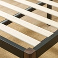 thumbnail image 3 of Mainstays Twin 14" Metal Platform Bed Frame with Wood Slats, Storage Space Under Frame, No Box Spring Required, Black/Bronze, 3 of 11