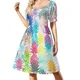 thumbnail image 2 of Nixos 20 09 Nightingale Camisa clásica Vestido corto de manga mono de verano para mujer Vestido de invitada de boda, 2 of 7