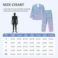 thumbnail image 6 of Kll Fantasy Gradient Sleepwear Mens Flannel Pajamas,Long Cotton Pj Set, 6 of 9