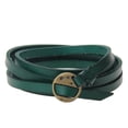 thumbnail image 1 of Brazalete de Aleación de Cinco Vueltas de material cuero para Mujeres Hombres Verde, 1 of 5