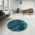 thumbnail image 3 of Ahgly Company Indoor Rectangle Patterned Deep-Sea Blue Area Rugs, 4' x 6', 3 of 6