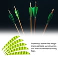 thumbnail image 3 of Unique Bargains Arrows Vanes 20 Pack 4 Inch Arrow Feather Right Wing, Fluorescent Yellow, 3 of 6