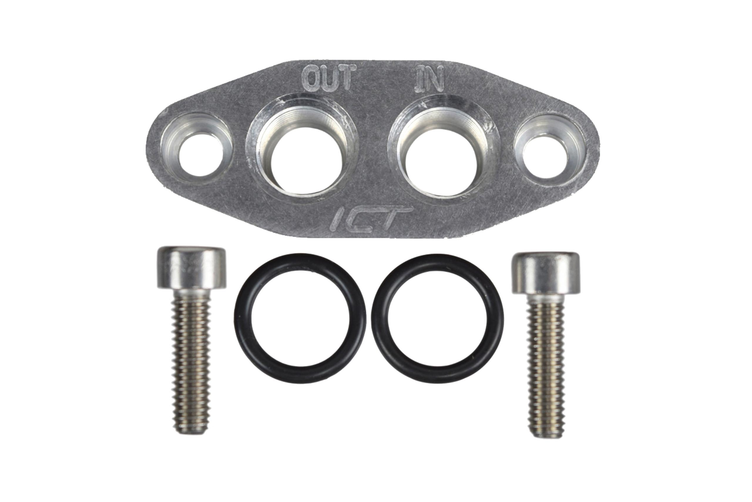 Oil Cooler Adapter 6AN ORB Oring In/Out Port Plate LS1 LSX LS3 LS Kit