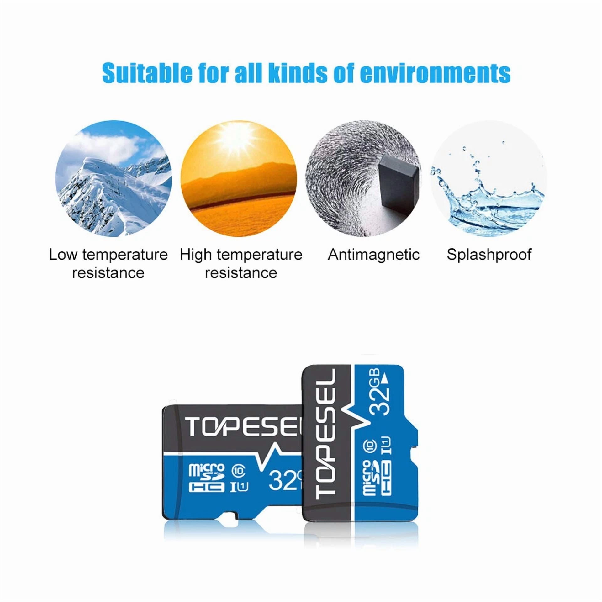 CRESTIN- 2Pcs 32Gb Memory Tf Micro Sd Card Class10 High Speed Micro Sd For Camera Phone