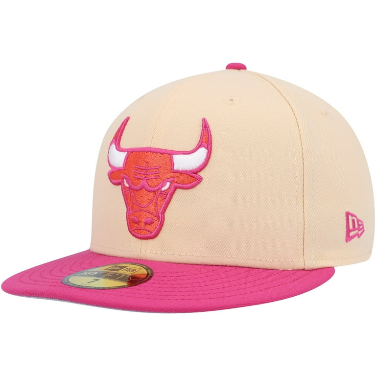 Men s New Era Orange Pink Chicago Bulls Passion Mango 59FIFTY