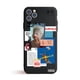 thumbnail image 1 of Funda negra para IPhone XR, 6, 6S, 7, 8 Plus, X, carcasa con etiqueta de código de barras Retro para IPhone 12, 13 Mini, 11, 14 Pro, XS Max, SE2, 1 of 4