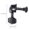 thumbnail image 4 of 6pcs Mini Square Head Semi-closed Vintage Style Guitar Machine Heads 3R3L Tuning Pegs for Guitar Bass (Black), 4 of 9