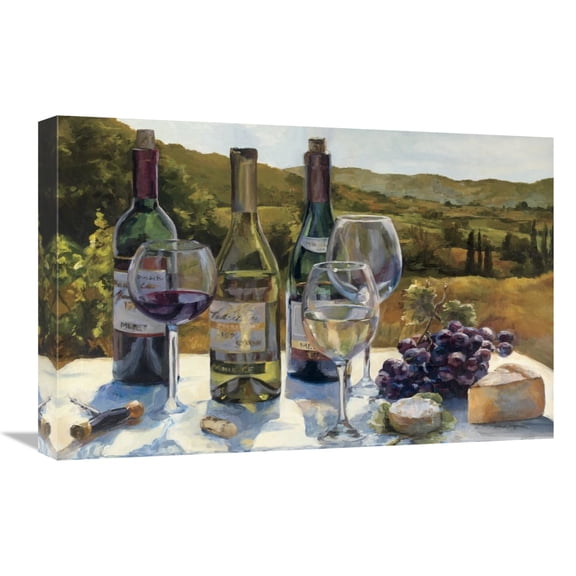 Global Gallery's 'A Wine Tasting' By Marilyn Hageman Stretched Canvas Wall Art