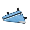 thumbnail image 4 of Bolsa triangular para cuadro de bicicleta, ideal para teléfono, billetera, llaves y herramientas. Azul, 4 of 9