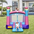 thumbnail image 3 of Costway Inflatable Bounce House 3-in-1 Princess Theme Inflatable Castle w/ 735W Blower, 3 of 10