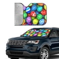 thumbnail image 3 of Kdxio Colorful Easter Eggs1 Print Front Windshield Sun Shade,Folding Auto Sunshade for Car Truck SUV-Medium, 3 of 7