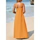 thumbnail image 2 of Vestido de verano PRETTYGARDEN para mujer 2025 con tiras holgadas, naranja, XXL, 2 of 8