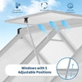 thumbnail image 3 of EastVita 6 x 7 ft Greenhouse Polycarbonate Walk-in Greenhouse with Aluminum Frame Clear Pop-up Greenhouse Sliver, 3 of 8