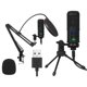 thumbnail image 3 of Kit De Micrófono Usb De 192K/24 Bits, Conjunto De Micrófono De Condensador Profesional, Micrófono Cardioide De Transmisión Para Juego De Transmisión En Vivo Por Computadora Vogacara EL017934-01, 3 of 5
