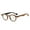 Brown, variant on Retro Black Wood Grain Progressive Multi-focus Reading Glasses 2.50 Round Anti-blue Light Spring Hinges Readers +2.50 Strength