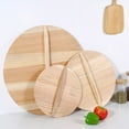 thumbnail image 6 of MLINS Wooden Wok Lid for Home Cooking Prevents Oil Splashing and Overflow with Large Handle Khaki 7.9 Inches, 6 of 8