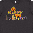 thumbnail image 4 of Inktastic Happy Halloween- decorated letters with dancing pumpkins Youth T-Shirt, 4 of 5