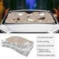 thumbnail image 5 of Disketp Windshield Sun Shade, Car Sun Shade For Front Window Chicken Sunshades Sun Visor Protector Blocks Uv Rays Foldable, 5 of 9