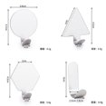 thumbnail image 1 of Zhuge Juego de 4 piezas, gancho de acero inoxidable sin perforaciones, gancho para puerta de baño de dormitorio,gancho adhesivo que no deja marcas, gancho para colgar ropa (plateado), 1 of 5