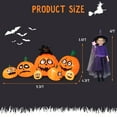 thumbnail image 4 of Costway 9.5 FT Long Inflatable Pumpkin Combo w/ Black Cat, Built-in LED Lights, 4 of 10