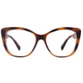 thumbnail image 2 of Avery, Tortoiseshell Large Oversized Reading Glasses, Women Readers, High End Reading Magnifying eyeglasses, Big Cat Eye optical Frames, 2 of 3