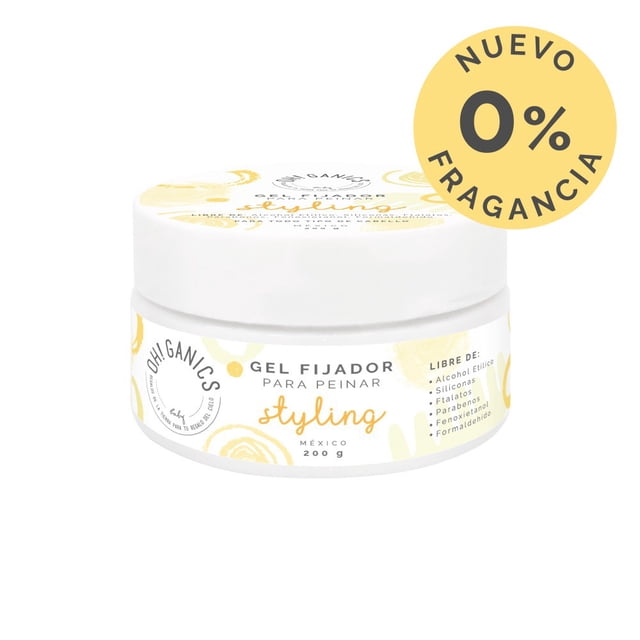 Gel fijador sin fragancia 200 gr OH!GANICS