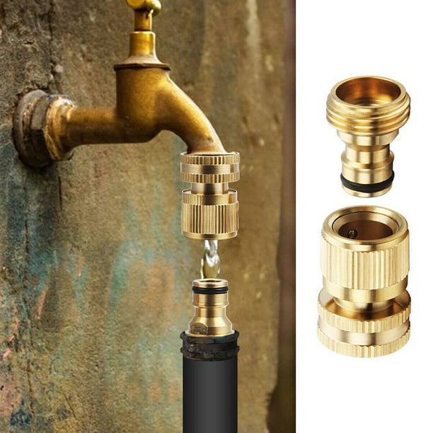 Mduoduo 3/4" Garden Hose Quick Connect Water Hose Fit Brass Female Male