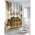 thumbnail image 3 of Fall Shower Curtain Maple Leaves Shower Curtains for Bathroom Thanksgiving Decor, Waterproof Polyester Shower Curtain Set with Hooks, Stall Long Size 54"x78" Pier Vintage, 3 of 6