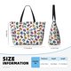 thumbnail image 4 of Fotbe Colorful Numbers Bolsa de Viaje para Playa - Resistente al Agua, Bolsa Tote de Gran Capacidad y Ligera con 7 Bolsillos para Mujeres y Hombres, 4 of 7
