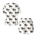 thumbnail image 2 of Sigee Dachshund Dog for Sleepwear Casual Pjs with Pockets Women's Pajamas Sets Shorts 2 Piece Short Sleeve Lounge Sets Large, 2 of 9