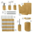 thumbnail image 2 of Nestl 23 Piece Bathroom Accessory Gift Set, Bathroom Shower Curtain Set, And Bath Rug Set, Gold, 2 of 8