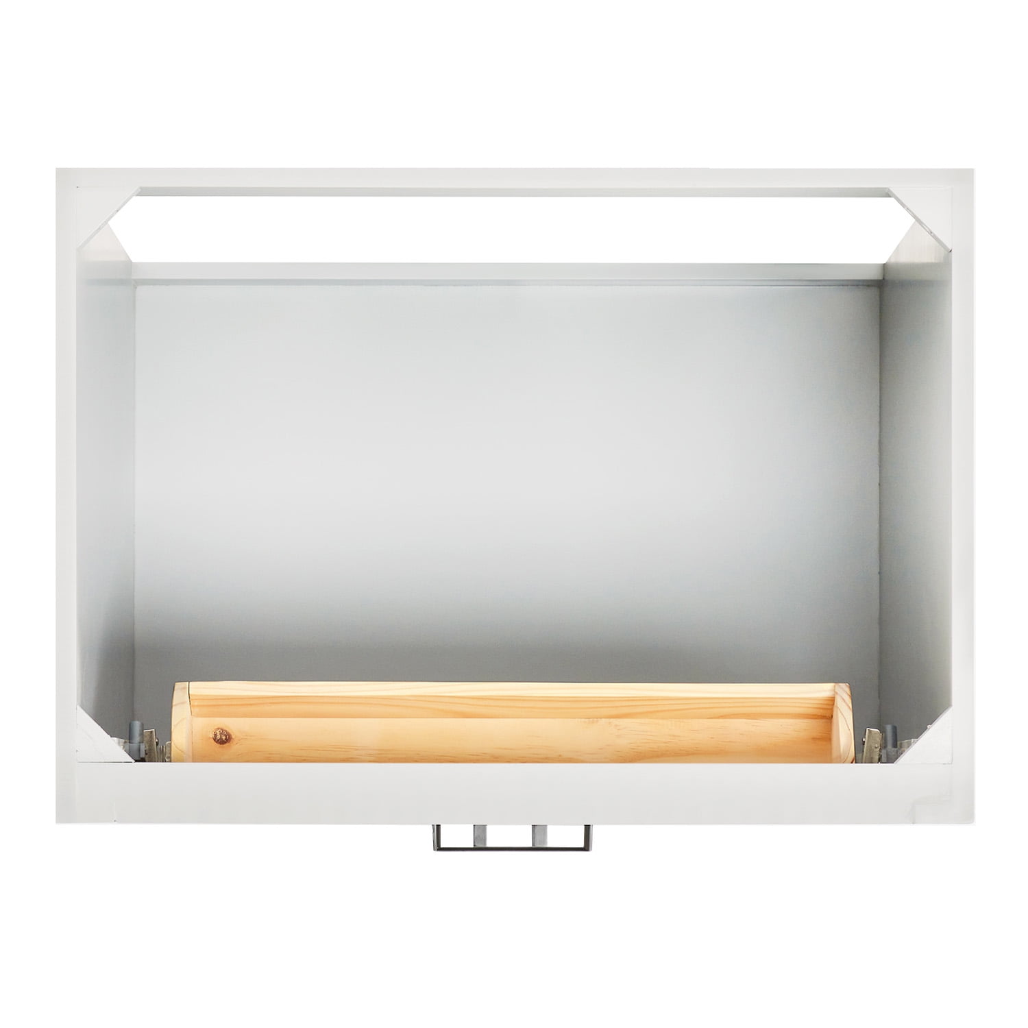 Ariel Hepburn 30 In. Rectangle Sink Bathroom Vanity With Carrara White Quartz Countertop 1.5 Edge In White