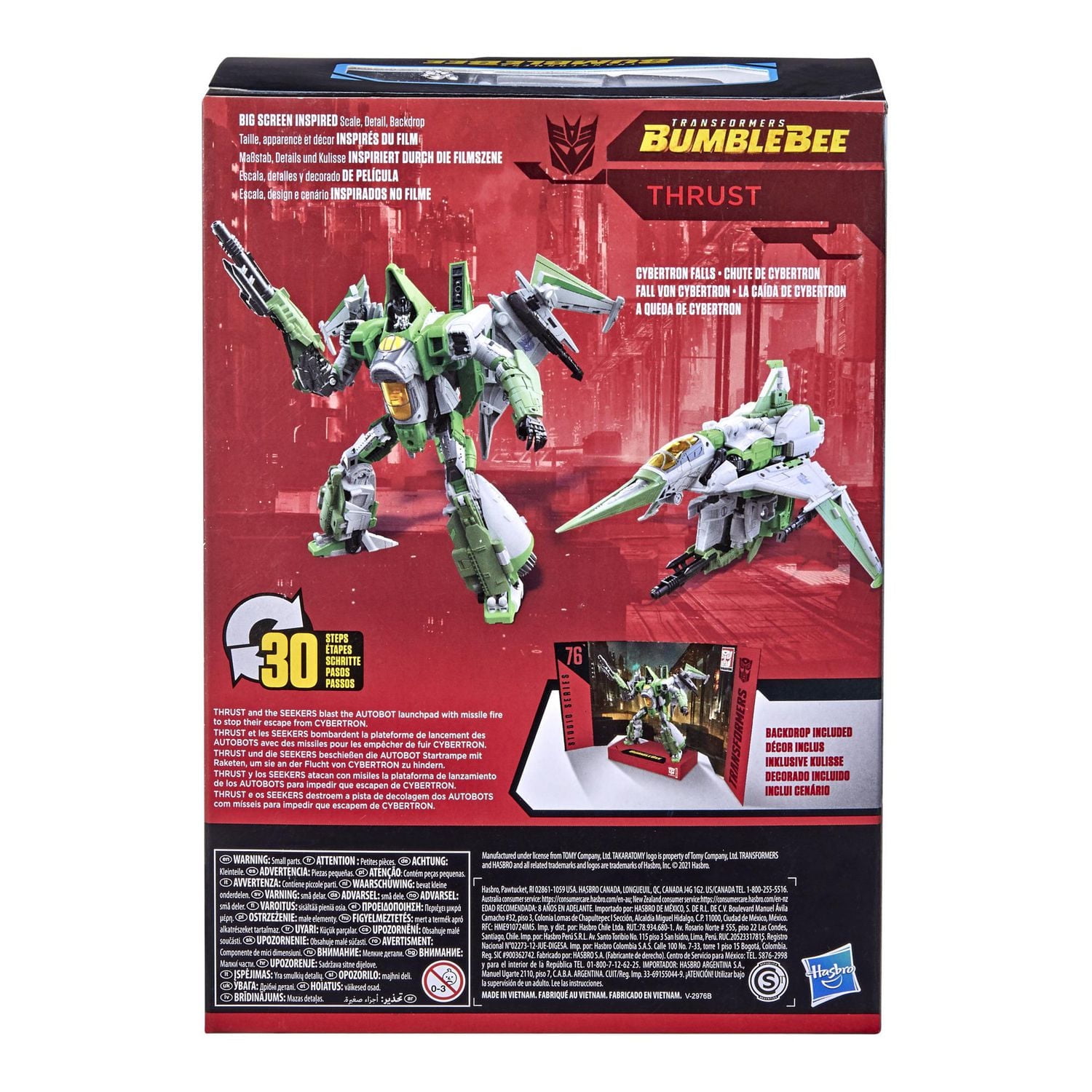 Transformers Toys Studio Series 76 Voyager Class Transformers: Bumblebee Thrust Action Figure - Ages 8 and Up, 6.5-inch