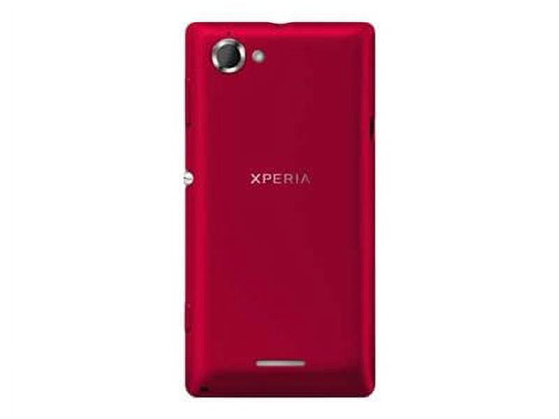 Sony XPERIA L - 3G smartphone - RAM 1 GB / Internal Memory 8 GB - microSD slot - 4.3" - 480 x 854 pixels - rear camera 8 MP - red - image 4 of 6