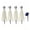 0B- 4PC Ghost, variant on Halloween Solar Pathway Lights 20.5", 4 Pack Skeleton Ghost Lawn Stakes, Solar Powered Outdoor Pathway Decor, Set of 4
