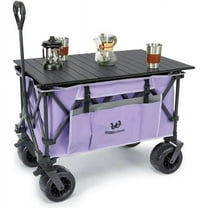 Whitsunday WG2-074PLUS-TB-PUP Moko Compact Plus Outdoor Camping Garden Folding Heavy Duty Wagon Cart, Purple
