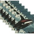 thumbnail image 6 of Whales Cloth Napkins Set of 4,20x20 Inches Napkins Cloth Washable Reusable Soft for Dinner,Wedding,Parties,Home Dinner,Tableative Decor Gift, 6 of 7