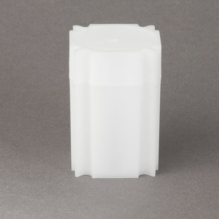 (10) Coinsafe Brand Square White Plastic (Large Dollar) Size Coin Storage Tube