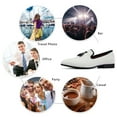 thumbnail image 5 of Mens Loafers Wedding Dress Shoes Slip-On Loafers for Men Tuxedo Suit Shoes, White-06, 10US, 5 of 5