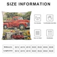 thumbnail image 5 of ONETECH Red Truck Pillow Covers Delicious Food Sunflower Daisy Throw Pillow Case Seasons Greetings Cushion Cover ,Driving a Truck for a Picnic, 5 of 5
