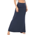thumbnail image 2 of FFIY Jupe Longue Évasée Maxi Robe Maxi pour Femmes Jupe Taille Haute, 2 of 5