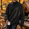 thumbnail image 6 of FchengtaiS Men's Big and Tall Turtleneck Shirts Long Sleeve Mock Neck Tops Fall Winter Warm Loose Fit Thermal Underwear, 6 of 6