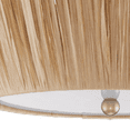 thumbnail image 3 of Bouclair Natural Raffia Scalloped Ceiling Lamp, 3 of 3