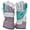 Double Palm, variant on G & F Products Gray Leather Work & Cleaning Gloves, Safety Cuff, Large, 5 Pair