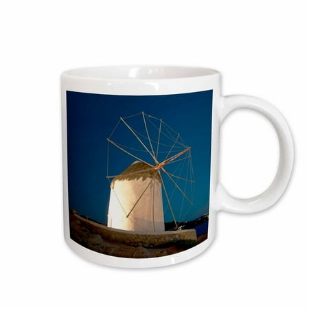 

3dRose Windmill Chora Mykonos Cyclades Greece - EU12 SPI0067 - Sergio Pitamitz Ceramic Mug 11-ounce